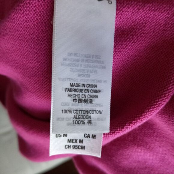 Juicy Couture Hot Pink Bow Sweater Top Size M Barbiecore  /B17 - Picture 6 of 6